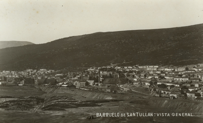 Vista general de Barruelo de Santullán (años 30)